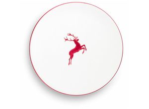 9025800255338 - Bordeauxr Hirsch Speiseteller Cup (ø 28cm) - Gmundner Keramik