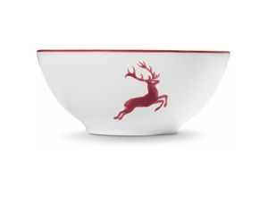 9025800256946 - Bordeauxr Hirsch Bowl (ø 17cm) - Gmundner Keramik