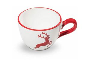 9025800279884 - Rubinroter Hirsch Kaffeetasse Cup (019L) - Gmundner Keramik