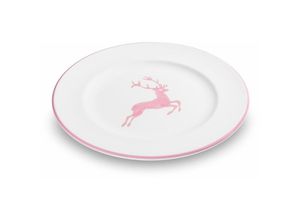 9025800303312 - Rosa Hirsch Dessertteller Gourmet (ø 22cm) - Gmundner Keramik