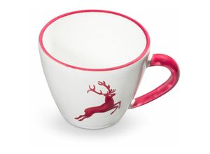 9025800303909 - Bordeauxr Hirsch Cappuccino Tasse 01 Liter - Gmundner Keramik