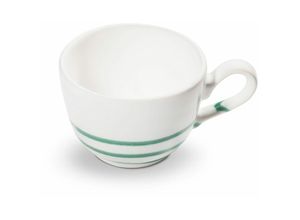 9025800305842 - Pur Geflammt Grün Kaffeetasse Cup (0 19L) - Gmundner Keramik