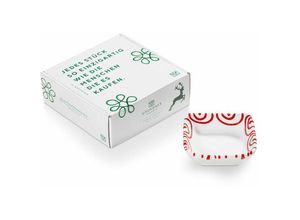 9025800307594 - Rotgeflammt Schälchen quadratisch (9 x 9 cm) - Gmundner Keramik