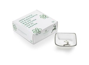 9025800307617 - Grauer Hirsch Schälchen quadratisch (9 x 9 cm) - Gmundner Keramik 9025800307617 - Grauer Hirsch Schälchen quadratisch (9 x 9 cm) - Gmundner Keramik