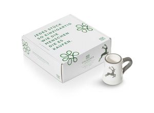 9025800307815 - Grauer Hirsch Stamperl (h 55 cm) - Gmundner Keramik