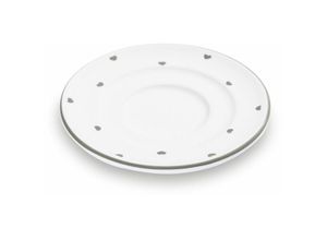 9025800313724 - Herzerl Grau Unterteller Espresso (ø 11cm) - Gmundner Keramik