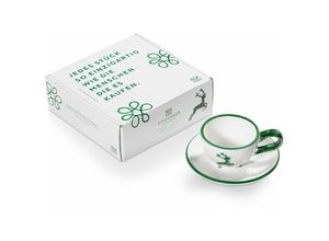 9025800315674 - Grüner Hirsch Mokka für Dich 2tlg im Geschenkk - Gmundner Keramik
