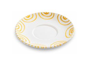 9025800316534 - Gelbgeflammt Unterteller Teetasse Maxima (Ø18cm) - Gmundner Keramik