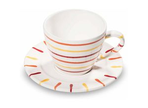 9025800317654 - Gmundner Kaffeetasse mit Unterteller Set 2-teilig Landlust