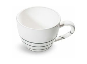 9025800320135 - Pur Geflammt Grau Teetasse Maxima (04L) - Gmundner Keramik