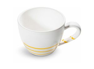 9025800320180 - Pur Geflammt Gelb Teetasse Maxima (04L) - Gmundner Keramik