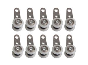 9045584065077 - Keyoung - Set mit 10 Rollen für Erkerfenster oder Schiebetüren - Metall und Kunststoff - 45 x 19 cm