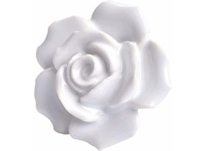 9045698754867 - 2 Pièces Poignées De Porte Boutons En Céramique Vanité Vintage Meubles Roses Poignées De Porte En Cristal Matériel Roses Blanc Fleurs