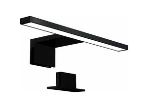 9045698757844 - Yuit - LED-Spiegelleuchte Schrankleuchte Badezimmer-Wandleuchte neutralweißes Licht 4000 Kelvin 5W 650lm IP44 Breite 300mm schwarz