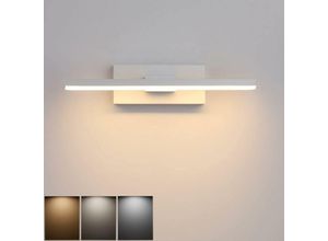 9045698758049 - Yuit - LED-Badezimmerspiegellampe 6W IP44 Warmweiß 3000K Wandspiegelschrankleuchte IP44 wasserdichte Badezimmerwandlampe Drehbare 30CM