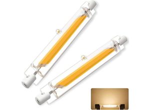 9048204736425 - Beijiyi - R7S LED-Glühbirne 78 mm 10 w entspricht R7S 100 w Halogenlampe J78 warmweiß 3000 k 360° Lichtstrahl 2 Stück