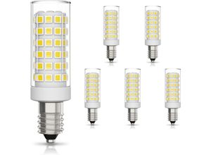 9048204739181 - Beijiyi - 6er-Pack E14-LED-Glühbirne 9 w Halogen-Äquivalent zu 75 w Kaltweiß 6000 k nicht dimmbar 360° Abstrahlwinkel für Dunstabzugshaube