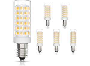 9048204739198 - Beijiyi - 6er-Pack E14-LED-Glühbirne 9 w Halogen-Äquivalent zu 75 w Warmweiß 3000 k nicht dimmbar 360° Abstrahlwinkel für Dunstabzugshaube