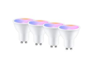 9048204740057 - Beijiyi - Gu10 WLAN-vernetzte Glühbirne 5 w 400 lm led rgb 2700 K–6500 k kompatibel mit Alexa Google Home APP-Fernbedienung Sprachsteuerung