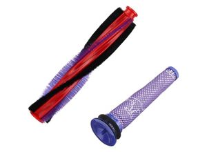 9048204752364 - Beijiyi - Staubsauger-Rollenbürste für Dyson V6 DC59 DC62 SV03 Ersatzset (1 Bürstenrolle 185 mm und 1 Hepa-Filter)