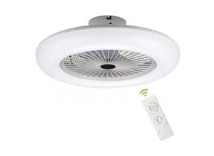 9051291200403 - Swanew - Ventilateur de plafond avec télécommande Dimmable Moderne Chambre Lampe 3 couleurs pour Salon Restaurant Chambre