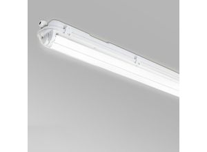 9051291709012 - Hengda - led Feuchtraumleuchte 60cm 18W für Außenanwendungen 2x T8 Lampe Wannenleuchte mit Gehäuse höchsten Lichtkomfort IP65 KaltWeiß - KaltWeiß