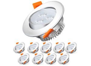 9051292161246 - TolleTour 10X 3W Warmweiß LED Einbaustrahler Deckenstrahler Einbauleuchten LED Deckenspots Spots Deckenleuchte Einbauspots Einbauleuchten für das bad