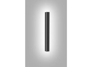 9051292161611 - Tolletour - led Wandleuchte Ultraslim Flurlampe Innen Wandlampe Empfangsbereichen Außen 80cm 18W Kaltweiß - Schwarz