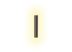 9051292183439 - Hengda - led Wandleuchte Esszimmer Ultraslim Außen Wandlampe Innen Beleuchtung Flurlampe 40cm 105W Warmweiß - Schwarz