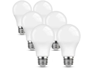 9057645597441 - Set mit 6 warmweißen E27-LED-Glühbirnen 9 W entspricht 60 W 2700 K Standard-A60-Glühbirne mit Schraubsockel nicht dimmbar 220 V–240 V für