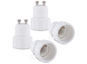 9057645597595 - Jusch - 4-Sockel-Adapter – GU10-auf-E14-Sockel-Konverter – Bajonettsockel-Lampenfassungs-Adapter für Halogen-LED-Glühbirnen