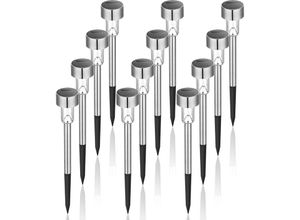 9057645597854 - BSR - Solarleuchten für den Außenbereich Garten-LED-Landschaftslicht-Set Wegebeleuchtung Edelstahl-12 9057645597854 - BSR - Solarleuchten für den Außenbereich Garten-LED-Landschaftslicht-Set Wegebeleuchtung Edelstahl-12