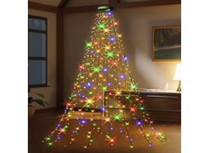 9057645598134 - Jusch - Weihnachtsbaum-Lichtergirlande 2 m 16 Zweige 400 LEDs Weihnachtsbaum-Lichtergirlande wasserdichte Weihnachtsbeleuchtung für die