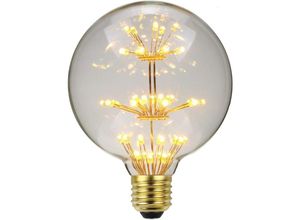 9057645599551 - Aougo - LED-Vintage-Glühbirne RGB-Feuerwerk Edison-Glühbirne 3 w 220 240 v E27 dekorative Glühbirne (G95)