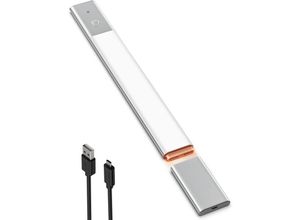 9057645600110 - LED-Schranklampe 40 cm mit Bewegungssensor LED-Küchenbeleuchtung unter dem Schrank 5000 k weißes Licht mit 3 Beleuchtungsmodi wiederaufladbarer