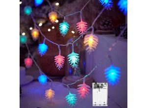 9057645600431 - Tannenzapfen-Lichterkette 6 m 40 LEDs Weihnachtsbeleuchtung für Weihnachtsbaum IP44 wasserdicht Mini-Innenbeleuchtung Dekoration für Terrasse