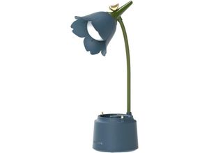 9075289919085 - Kinsi - LED-Schreibtischlampe für Kinder usb Leselampe mit einstellbarem Licht und Touch-Sensor (Blau)