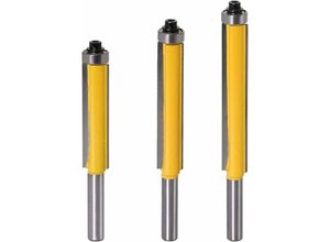 9076520886098 - 3 Stück Holzbearbeitungsschneider extra langer Fräser Rasierschneider gerader Bit mit 8 mm Griff - Lycxames