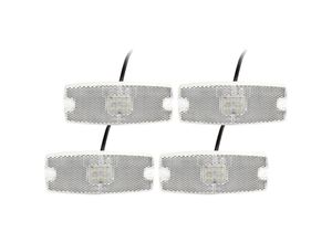 9078382000865 - Stück LED-Anhängermarkierungsleuchten 12 v 24 v LKW-Seitenmarkierungsleuchten mit Reflektor E-Prüfzeichen zugelassen wasserdicht inklusive 8