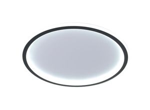 9078382004221 - Rhafayre - LED-Deckenleuchte Flach 24W Kaltweiß 6000K 2700 lm Moderne ultradünne runde schwarze Ø30mm Deckenleuchte für Wohnzimmer Wohnzimmer Küche