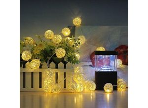 9078382027053 - Minkurow - 4 Meter 20 Lichter kleine Lichterketten Sepak Takraw Lichter dekorative Lichter für Schlafzimmer und Schlafzimmer