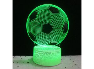 9078382054769 - Fußball-Nachtlicht 3D-LED-Lampe optische Täuschung Nachtlicht Kind Illusion Fußball-Nachteffekt für Schlafzimmer Nachttisch Tochter Sohn