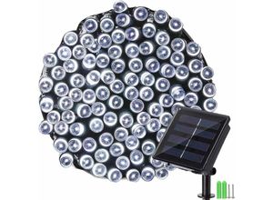 9078382055445 - Solar Lichterkette Outdoor - 20m 200 led Wasserdichte Solar Weihnachtslichterkette 8 Beleuchtungsmodi Dekorative Lichter für Garten Terrasse Zaun