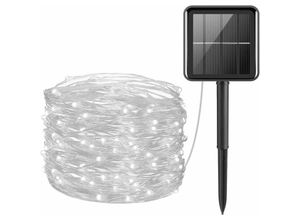 9078382057296 - MINKUROW Solar-Lichterkette für den Außenbereich 22 m 200 LED Solar-Lichterkette 8 Beleuchtungsmodi zur Dekoration von Weihnachten Schlafzimmer