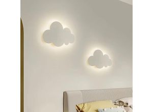 9078382058989 - Wandleuchte Cloud Light Indoor Moderne Wandleuchte Acrylschirm mit eingebauten LED-Leuchten für Kinderzimmerbeleuchtung – Kaltweiß - Minkurow