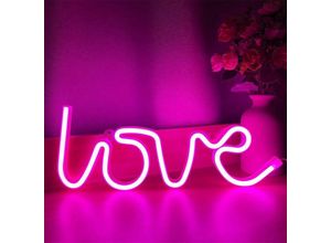 9078382075047 - Love Neon Light Pink Neon Sign Neon Sign Art Wall Lamp USB Battery Led Fluo Sign Neon Sign For Girl Room Light Up Love Neon Sign For Valentine Day