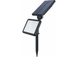 9078382076389 - Solarlampe Außen 48 led Rasenlampe Wasserdicht IP65 led Strahler Wandlampe und Stehlampe 2 in 1 Installation 180° verstellbare Landschaftsbeleuchtung