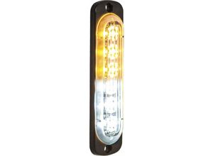 9078382091917 - Dünnes 45-Zoll-Vertikal-LED-Blitzlicht Bernsteinfarbenes klares LED-Signal-Lauflicht - Minkurow