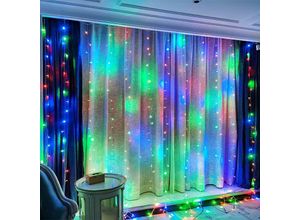 9078382098565 - Lichterkette für Schlafzimmer Fenster Dekoration zum Aufhängen Lichterkette mit 8 Modi wasserdichte Weihnachtsbeleuchtung für Hochzeit Party