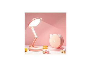 9078382098862 - Minkurow - Niedliche Rosa Schreibtischlampe Kawaii Schreibtischzubehör Niedliche Katze Schreibtischlampe Kawaii Zubehör Faltbares Und Tragbares